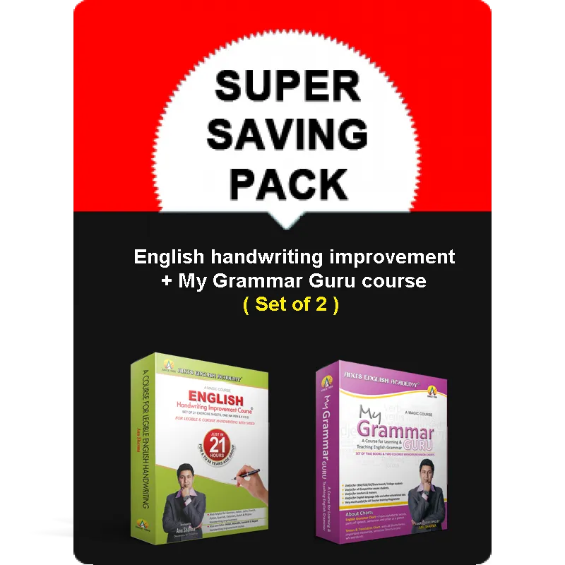 English Handwriting Improvement Course + My Grammar Guru