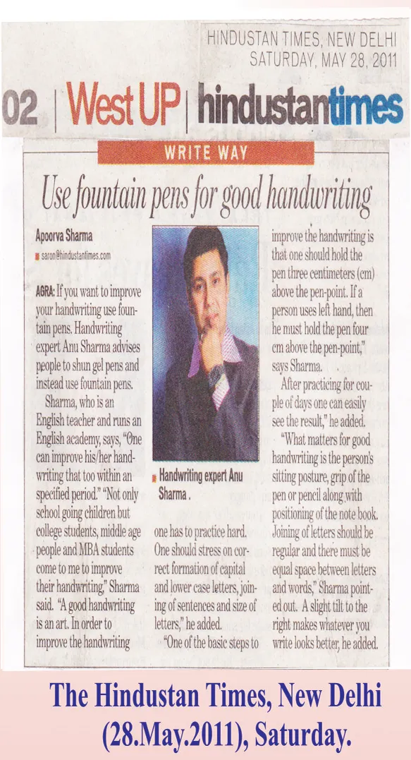Use fountain pens for better handwriting development — Hindustan Times