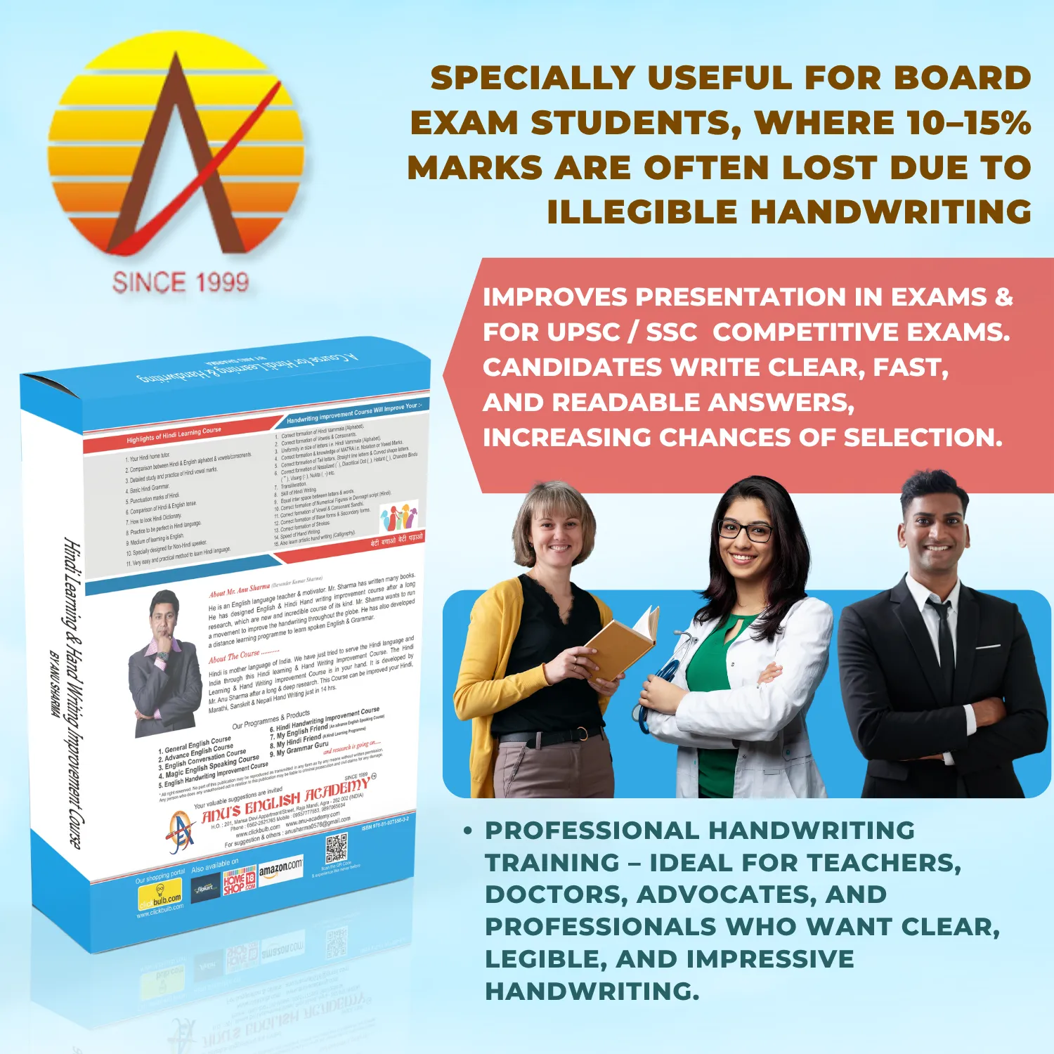 Hindi Handwriting Improvement Course-Book