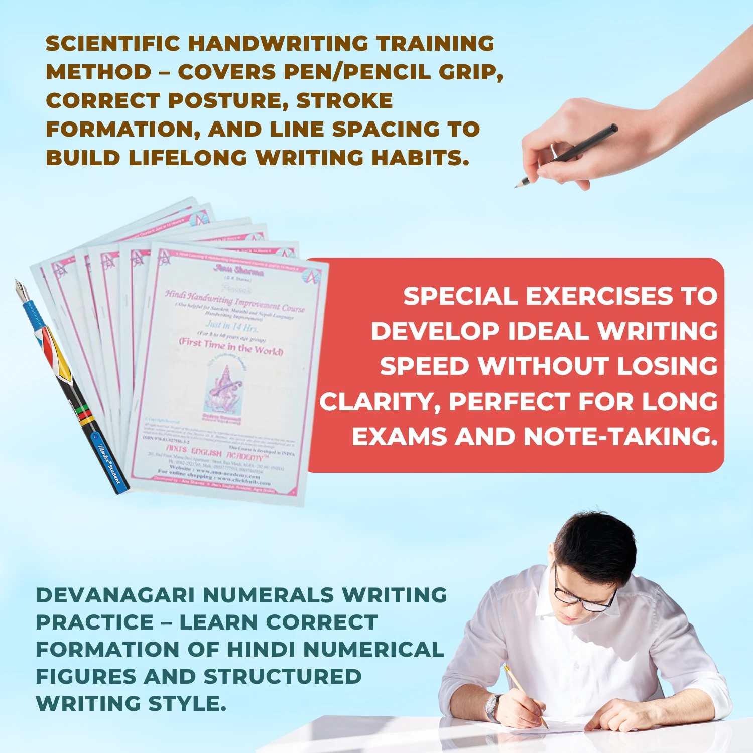 Hindi Handwriting Improvement Course-Book