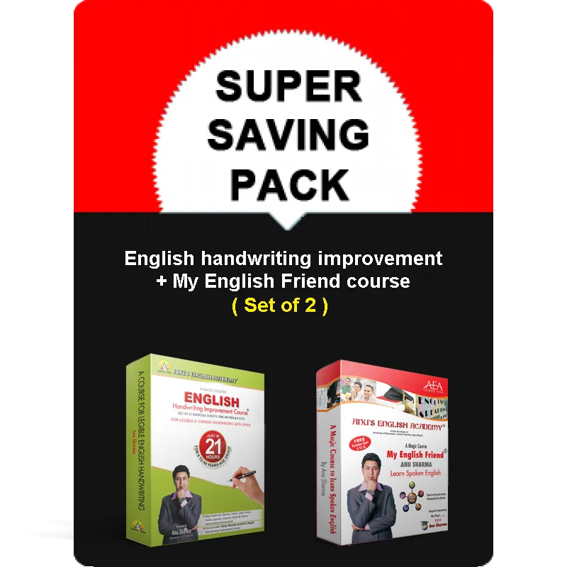 Super Saving Pack (English Handwriting Improvement + My English Friend Course)
