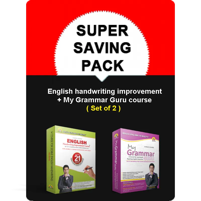 Super Saving Pack (English Handwriting Improvement + My Grammar Guru Course)