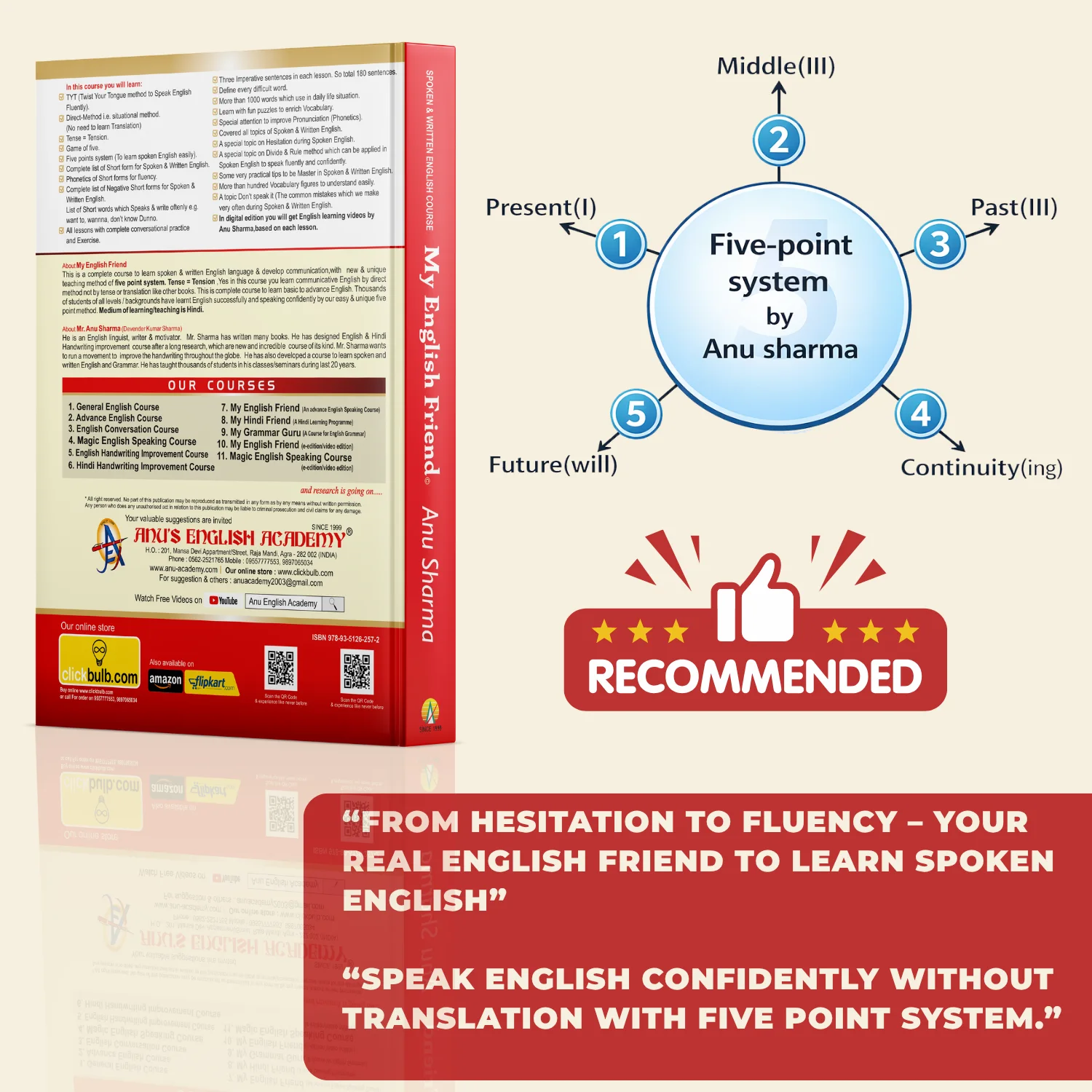 Super Saving Pack (English + Marathi Handwriting Improvement+My Grammar Guru+My English Friend Course)